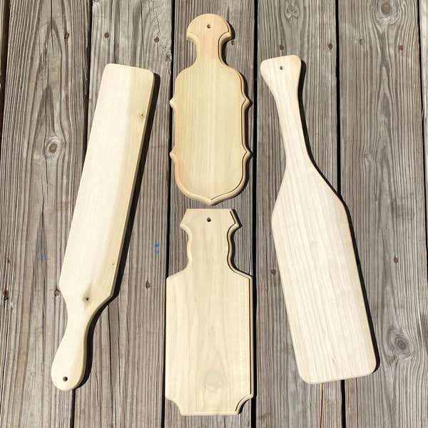 Traditional Wooden Paddles