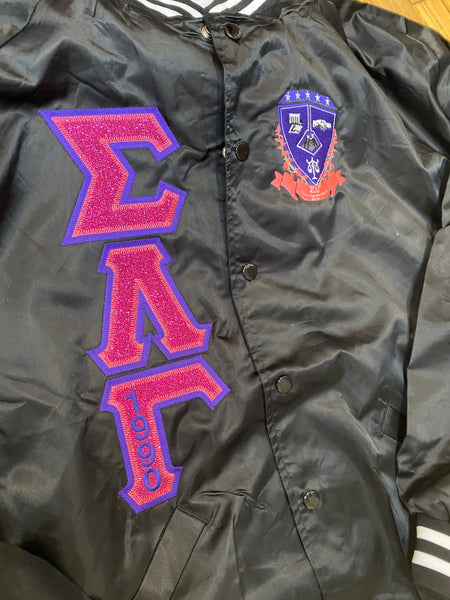 Sigma Lambda Beta & Sigma Lambda Gamma Satin Bomber Jackets