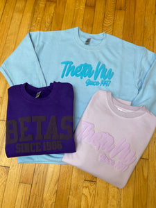 3D Puff Ink Ink Sweatshirts - Greek, On Campus Orgs. and more