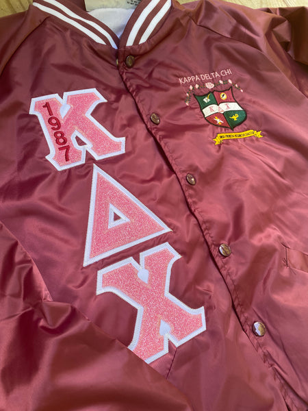 Kappa Delta Chi Satin Bomber Jacket