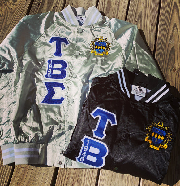 TBS & KKPsi Satin Bomber Jacket