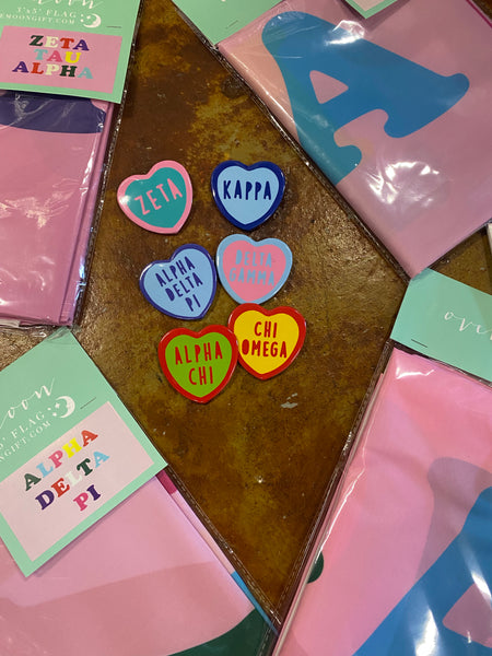 OTM - Sorority Sweet Heart Button