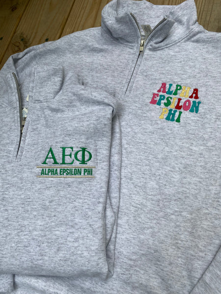 AEPhi - Quarter Zip Pullover