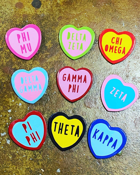 OTM - Sorority Sweet Heart Button