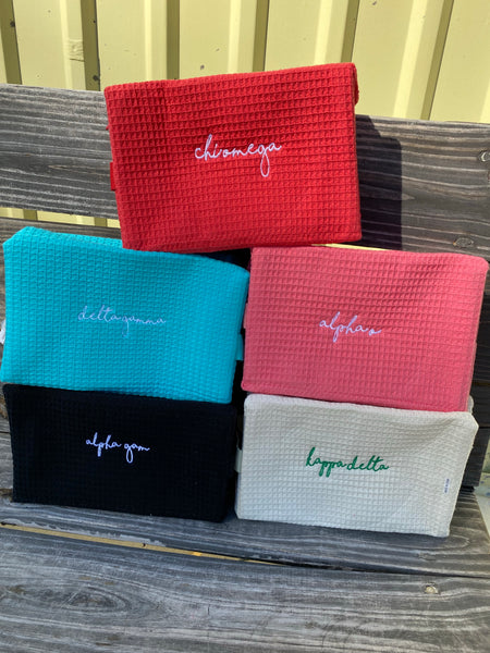 Sorority Waffle Cosmetic Bag