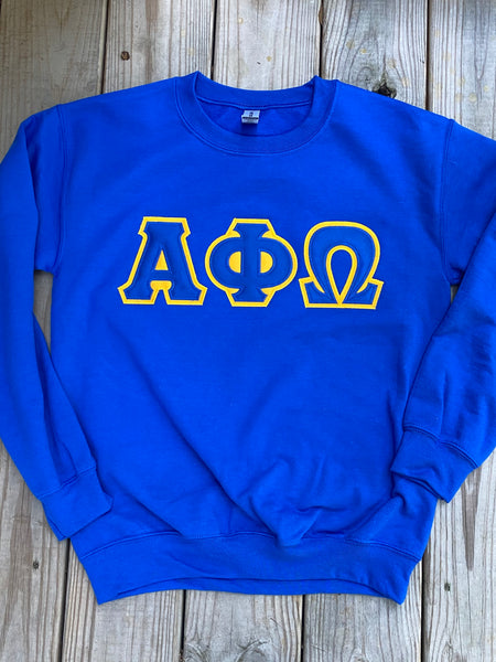 Alpha Phi Omega  - Stitched Letter Apparel