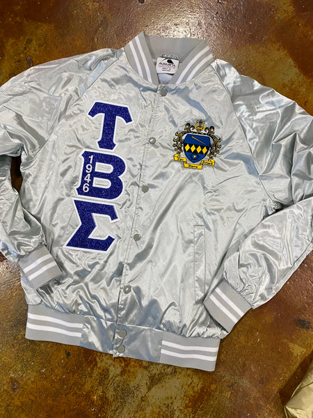 TBS & KKPsi Satin Bomber Jacket