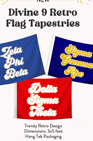 D9 - Sorority 3' x 5' Retro Flag