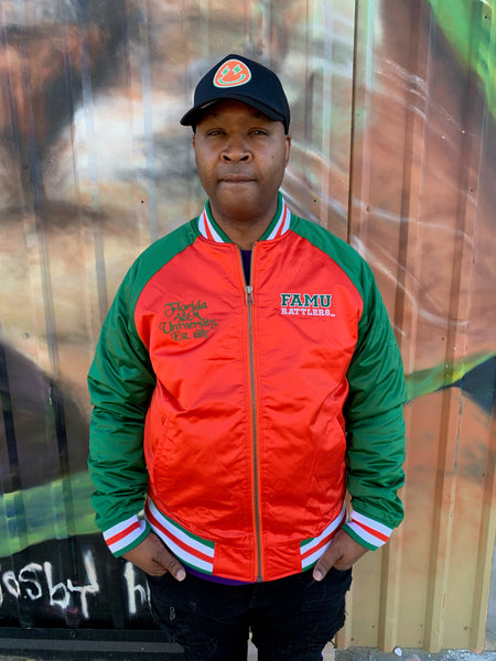 FAMU - Satin Baseball Jacket (Unisex Fit)