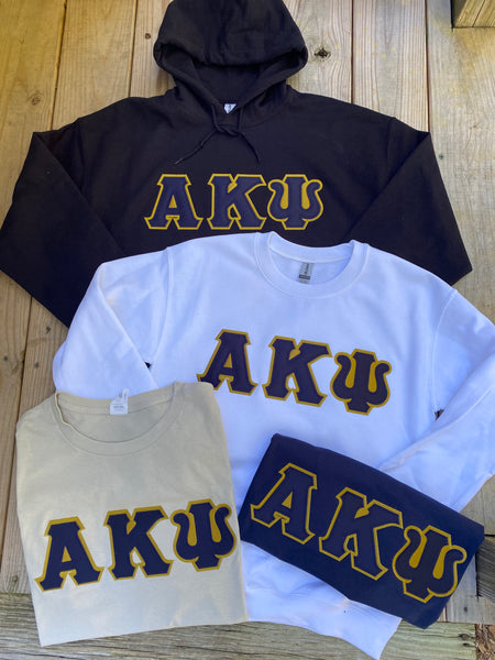 Alpha Kappa Psi - Stitched Letter Apparel