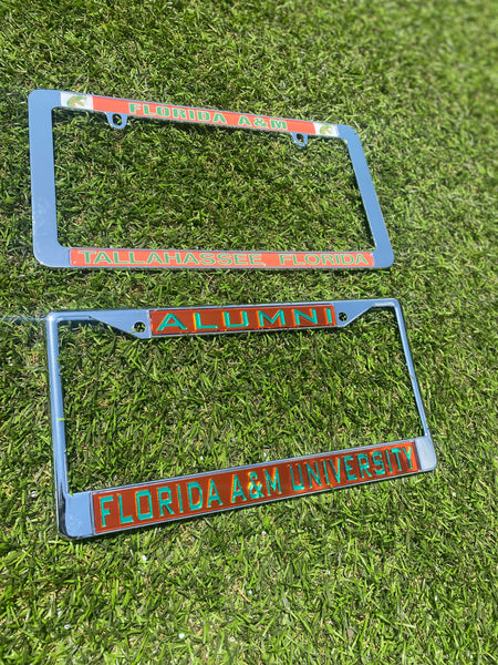 FAMU - Car Tag Frames Chrome (Alumni and more)