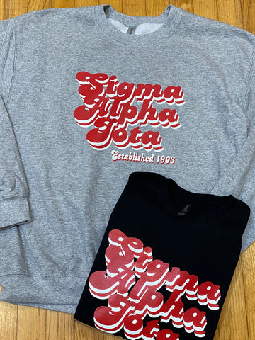 Sigma Alpha Iota - Retro Screen Print Apparel