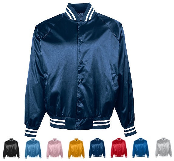 Sorority Satin Bomber Jacket